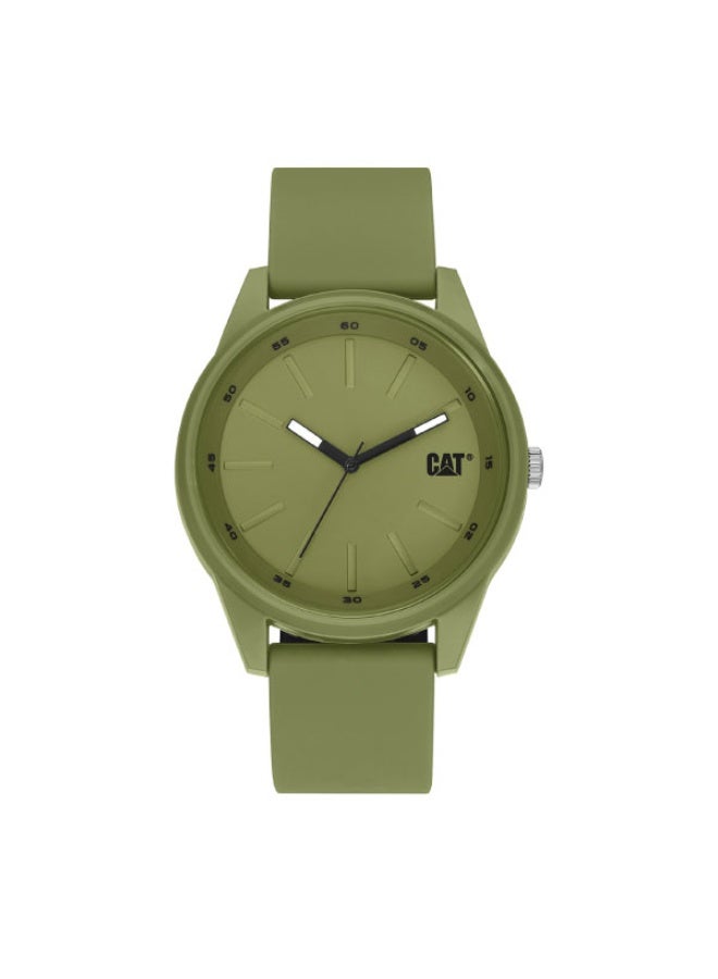 CATERPILLAR ساعة معصم سيليكون للرجال من كات إنسيغنيا، خضراء، (LJ.131.23.323) - Image 1